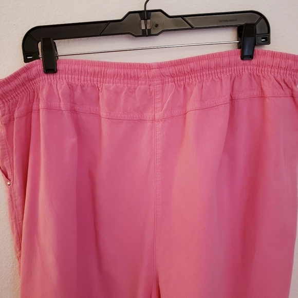 Dress Barn Woman Pink 100% Cotton Shorts with Elastic Waist Size 3X EUC - Picture 5 of 8